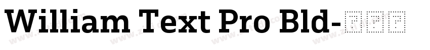 William Text Pro Bld字体转换